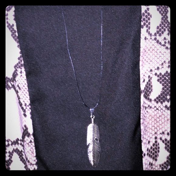 Long Feathered Necklace